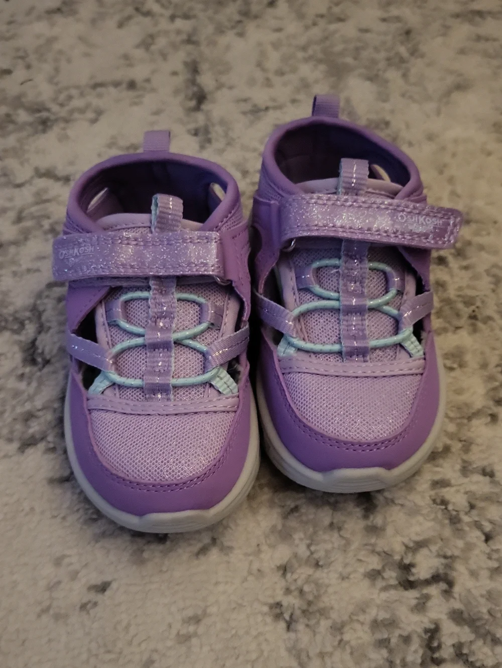 OshKosh B'gosh Purple Toddler Sneakers with Light Blue Accents